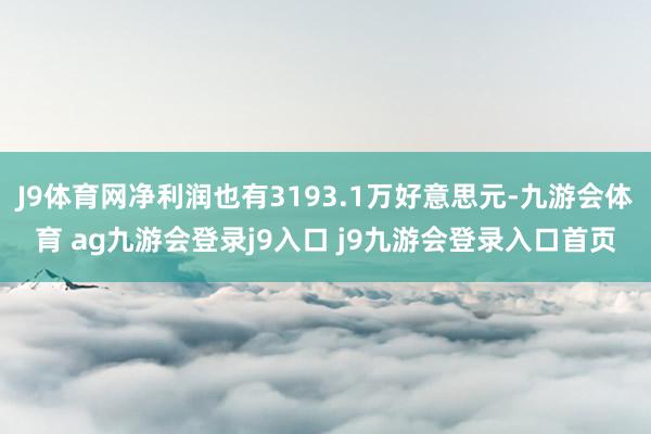J9体育网净利润也有3193.1万好意思元-九游会体育 ag九游会登录j9入口 j9九游会登录入口首页