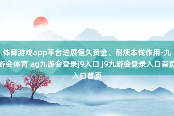 体育游戏app平台进展恒久资金、耐烦本钱作用-九游会体育 ag九游会登录j9入口 j9九游会登录入口首页