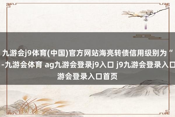 九游会j9体育(中国)官方网站海亮转债信用级别为“AA”-九游会体育 ag九游会登录j9入口 j9九游会登录入口首页